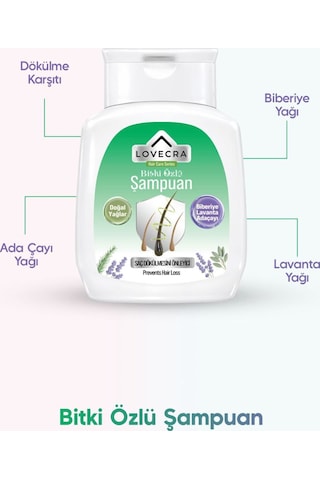 Dökülen Saçlar İçin Şampuan Biberiye Lavanta Adaçayı Yağı Güçlü Bakım Saç Canlılığı 290 Ml Tüm Saç Tipleri