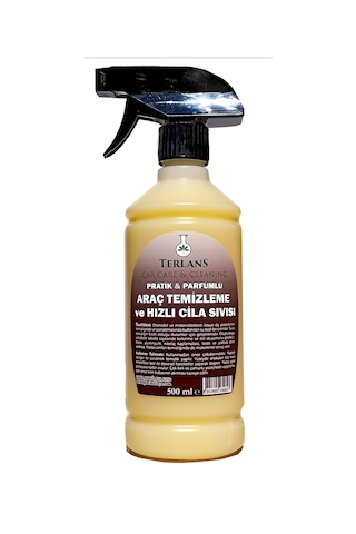 Terlans Parfümlü Hızlı Cila Parlatma Sıvısı 500ml mikrofiber Bez