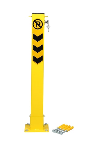 Otopark Bariyeri Kişisel Kilitli Yatar Araç Bariyer Direği 75 Cm