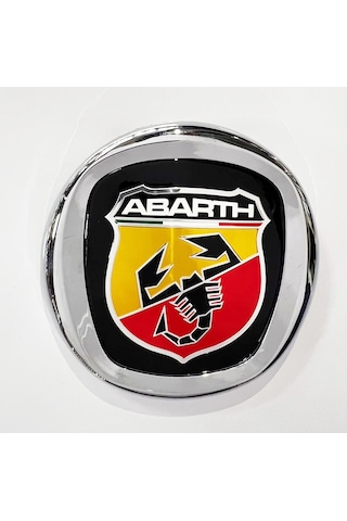 Abarth Logo Ön Panjur Arması Krom Çerçeveli 85mm