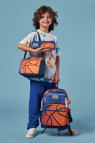 Coral High Kids Turuncu Lacivert Basketbol Desenli 3 Lü Okul Çanta Seti Set0123766