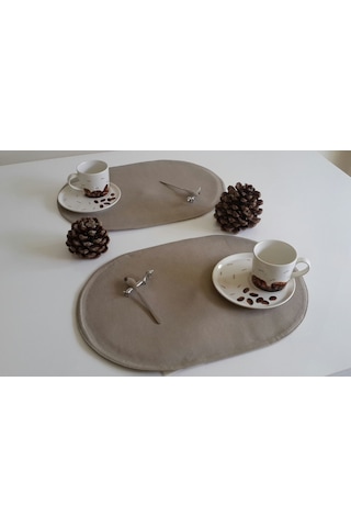 Amerikan Servis Oval Plain 32 x 45 CM Zeytin Yeşili 2'li Yeşil