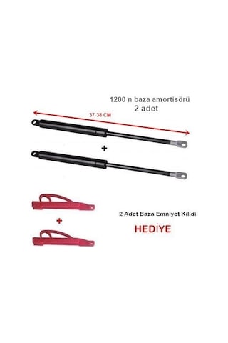 Evdeniste Baza Amortisörü Gasan Marka 1200N ,2 Adet Baza Pistonu