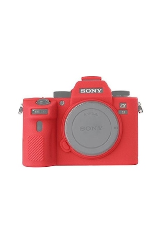 Dp Sony A7R3 Silikon Kılıf Kırmızı