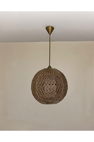 Efect Home Design Bohem,rustik,modern,jüt,doğal,hasır,el Yapımı Sarkıt Avize Ceviz