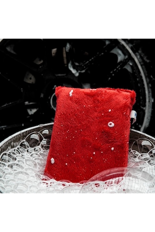 Klın Softy Wash Pad Yumuşak Tüylü Araç Yıkama Padi Kırmızı - 22