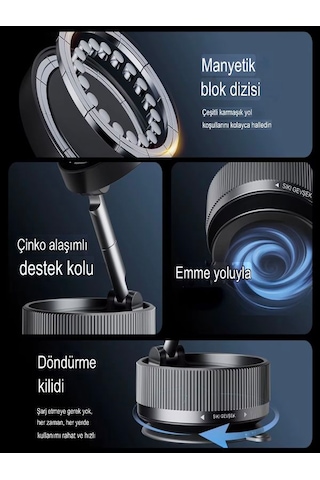 Atd 360 Mekanizmalı Katlanabilir Araç, Ev Ve Ofis İçi Telefon &