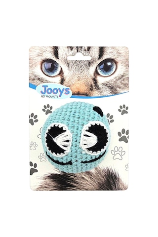 Jooys Amigurumi Kedi Oyuncağı Turkuaz Emoji