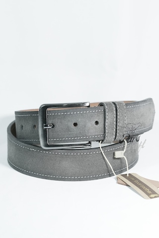 Parscraft Hakiki Süet Deri Erkek Kemer Gri 4 Cm Gri