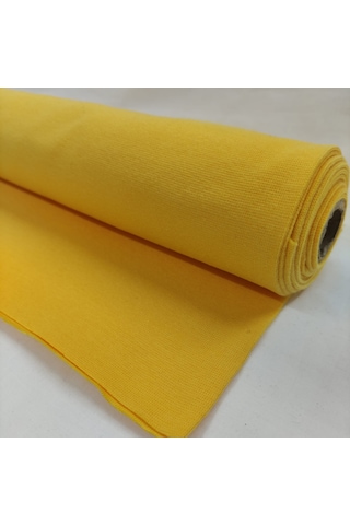 1 1 Bebe Kaşkorse Ribana Kumaş Kumaş Eni: 50 Cm Tüp %95 Pamuk %5 Elastan 014 Sarı