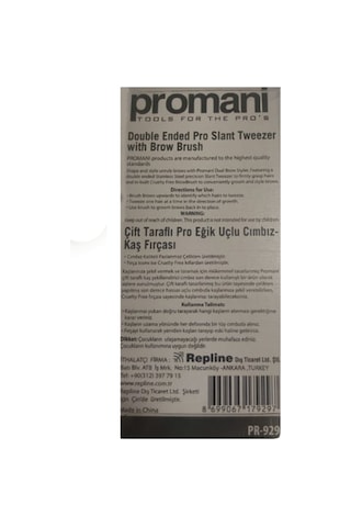 Promani Pr-929 Eğik Uçlu Kaş Fırçalı Cımbız