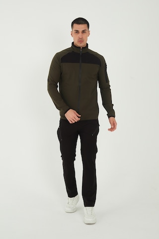 Camp Scoutland Camp260 Outdoor Tactical Su İticili Erkek Fermuarlı Taktik Sweatshirt Haki