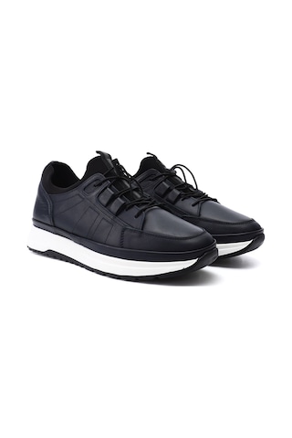 Gönderi(R) Gönderi R Erkek Lacivert Antik Likralı Lastik Bağcıklı Hakiki Deri Comfort Sneaker Ddma80442145 Lacivert