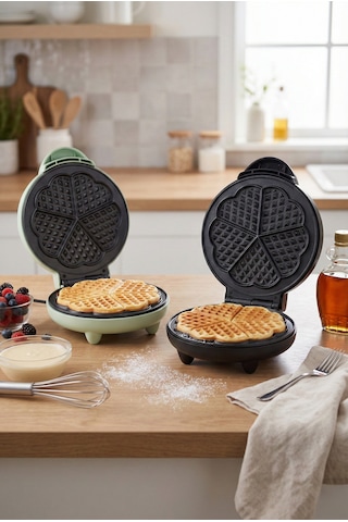 Premier PWM 215 1200 W Yapışmaz Plakalı Waffle Makinesi