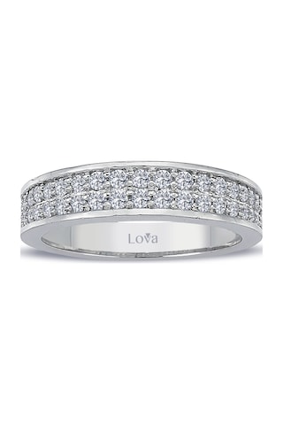 Lova 0,47 Karat Pırlanta Yarımtur Yüzük - 1010214