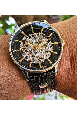 Raymond Star Serisi Otomatik Erkek Kol Saati Gold - Gümüş Raymond Star Serisi Otomatik Erkek Kol Saati Gold - Gümüş