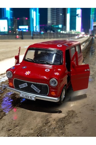 Metal Çek Bırak Çiçek Abbas Minibüs 1/36 Ölçek Diğer