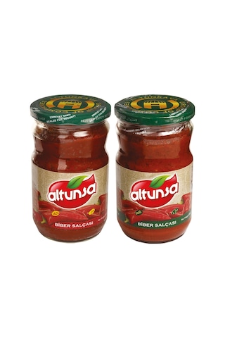 Altunsa Acı Biber Salçası + Tatlı Biber Salçası 2 x 650 G