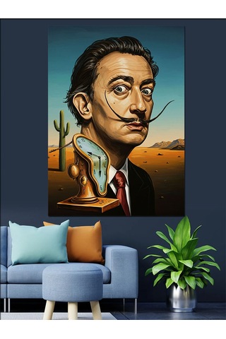 Ahşap Tablo Salvador Dali Ünlü Ressam Çocuk Odası Tabloları