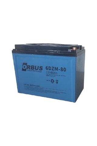 Orbus 12v 80 Amper Jel Elektrikli Bisiklet E-bike Aküsü Ebatlar : 223x121x174 2025 Üretim