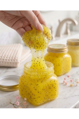Hollywood Glow Sugar Scrub Body Butter Keshlee Farm Şeker Peelingi Sarı