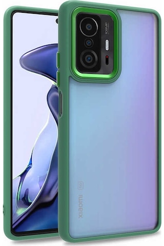 Xiaomi Mi 11T 5G Kılıf Zore Flora Buton,Kenar Çevresi Renkli Kılıf