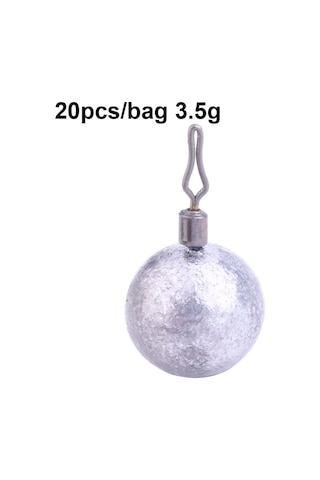 Hengjıa 20 Adet/torba 3.5g Olta Kurşunu Kolye Deniz Balıkçılığı Lua Küresel Döndürme Isırma Kurşunu Balıkçılık Ekipmanı Çok Renkli
