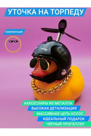 Market Alls Aracın İçinde Kasklı Ve Gözlükleri Olan Ördek 124655843