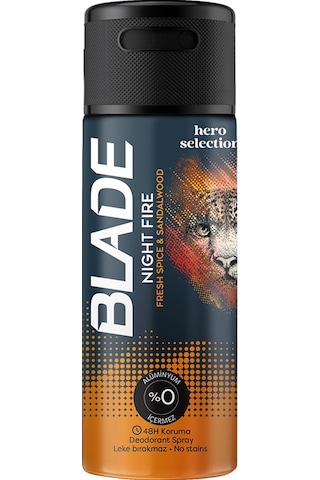 Blade Night Fire Erkek Sprey Deodorant 150 ML Blade Night Fire Erkek Sprey Deodorant 150 ML
