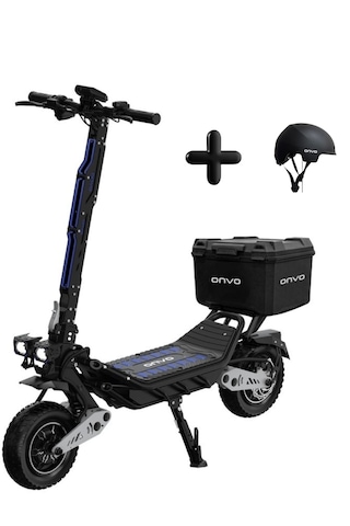 Onvo Rx-09 3000w 1500x2 Elektrikli Scooter Kask Hediyeli Siyah