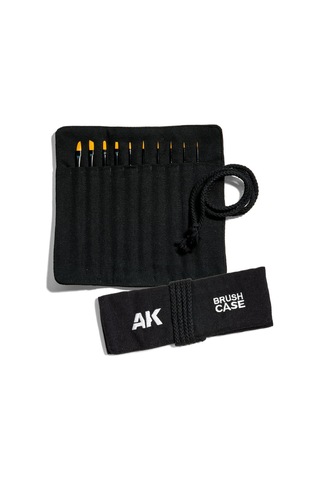Ak B110 Sentetik Fırça Seti, Kumaş Çantalı, 10 Afet