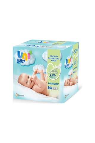 Uni Baby Hassas Dokunuş Islak Mendil 24'Lü 1248 Yaprak