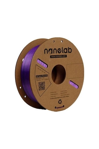 Nanelab Çift Renkli Silk Pla Filament - Siyah-mor - 1.75mm - 1kg