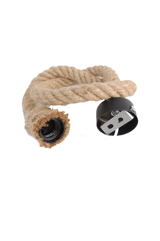 Rozanslı Dekoratif Halat Aplik E27 Duy G95 Rustik Ampullü Diğer