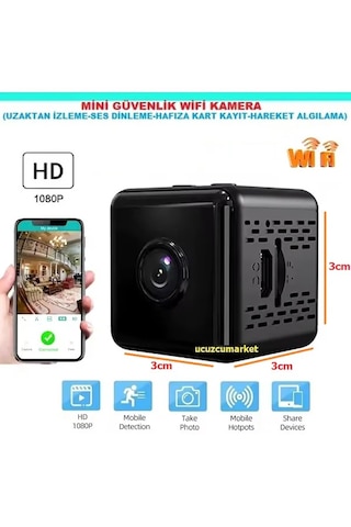Mini Wifi Güvenlik Kamera Uzaktan İzleme-ses Dinleme-hafıza