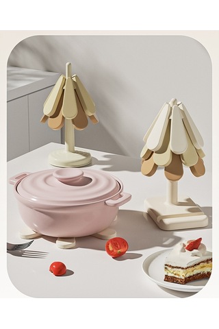 Sıcak Yemekler İçin Altlıklar Ağaç Şekli Altlık Seti Bardak Altlığı, Yuvarlak Taban Diğer