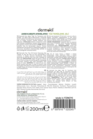 Dermokil Çay Ağacı Akne Karşıtı Yüz Temizleme Jeli 200 Ml
