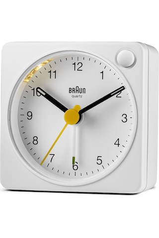 Braun Bc02xw Beyaz Klasik Seyahat Analaog Alarmlı Masa Saati Brn.bc02xw