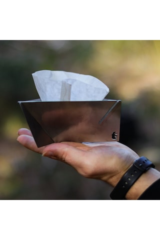 Kamp Ayısı Coffdripp V60 Filtre Kahve Demlik: Katlanabilir Paslanmaz Çelik Kahve Dripper