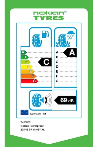 Nokian Powerproof 225/45 ZR18 95Y XL Yaz Lastiği 2020