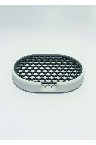 Odamdan Modern Çift Renkli Katı Sabunluk - Su Tahliyeli Ve Izgaralı Tasarım 9x12 Cm Diğer