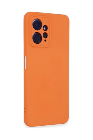 Cosmotex Newface Xiaomi Redmi Note 12 4g Kılıf Nano İçi Kadife Silikon - Turuncu