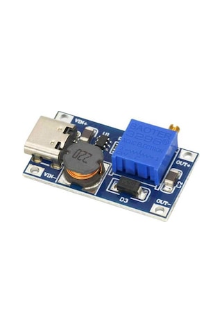 Mt3608 2a Dc-dc Voltaj Yükseltici Güç Modülü Type-c Soketli