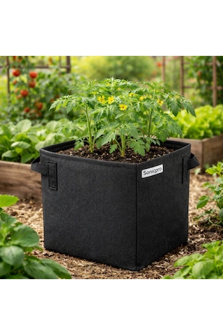 Sonicpro Kare Kumaş Saksı 15 Litre 25x25x25 Cm