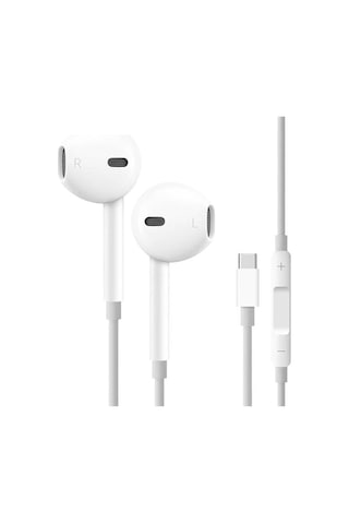 Powerway Earone Mikrofonlu Kablolu Kulaklık Type-c Çıkışlı Tüm Cihazlarla Uyumlu Stereo Standart