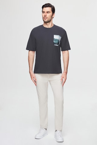 Twn Oversize Antrasit Baskılı %100 Pamuk T-shirt 2ec14ort05210 Antrasit
