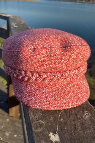 Mollycrush Pembe Kışlık Gazeteci Şapka Newsboy Kadın Vintage Kasket Pembe