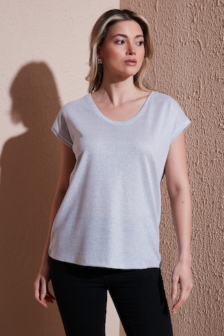 Fashion Friends Bayan Bluz 25y0202k1 Gümüş Gümüş