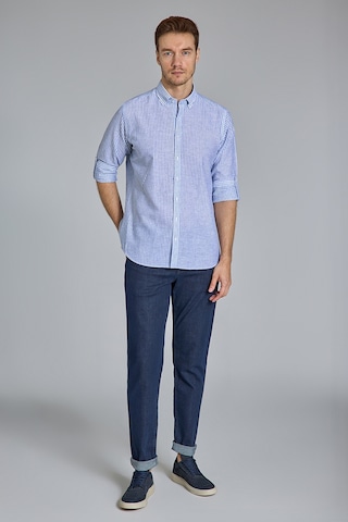 Bisse Regular Fit Paşa Yaka Lacivert Erkek Gömlek Gmktn3ps224018 D39 Lacivert