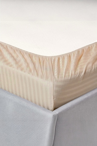 Alla Turca 100x200 Pamuk Saten Lastikli Çarşaf Seti Sütlü Kahve